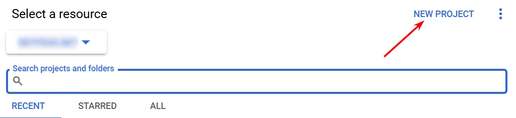 Оберіть «New Project».