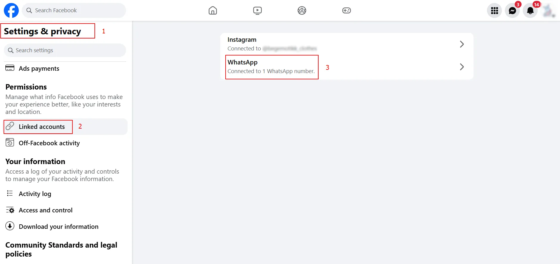 Оберіть розділ «Пов’язані акаунти» (Linked Accounts).