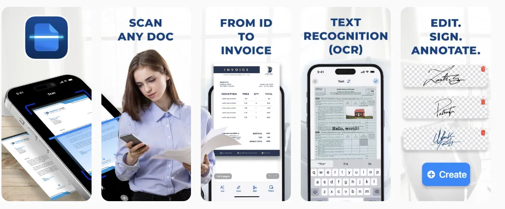 PDF & OCR Scanner &ndash; Scanium ads