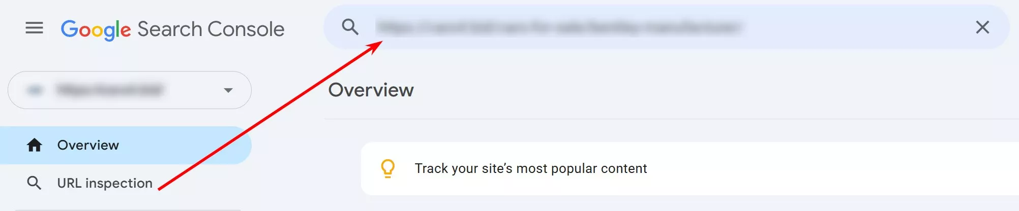 перейдите в Google Search Console и вставьте URL в поле «Проверка URL»