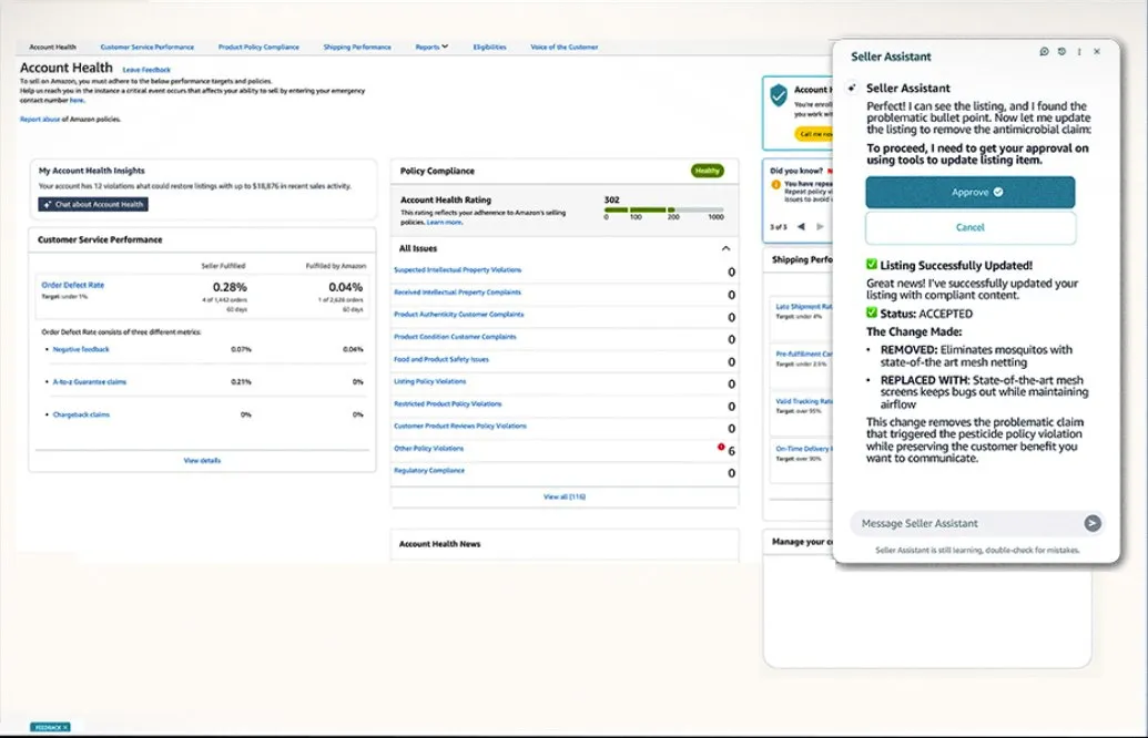AI Agent as the Amazon Account Health Guardian