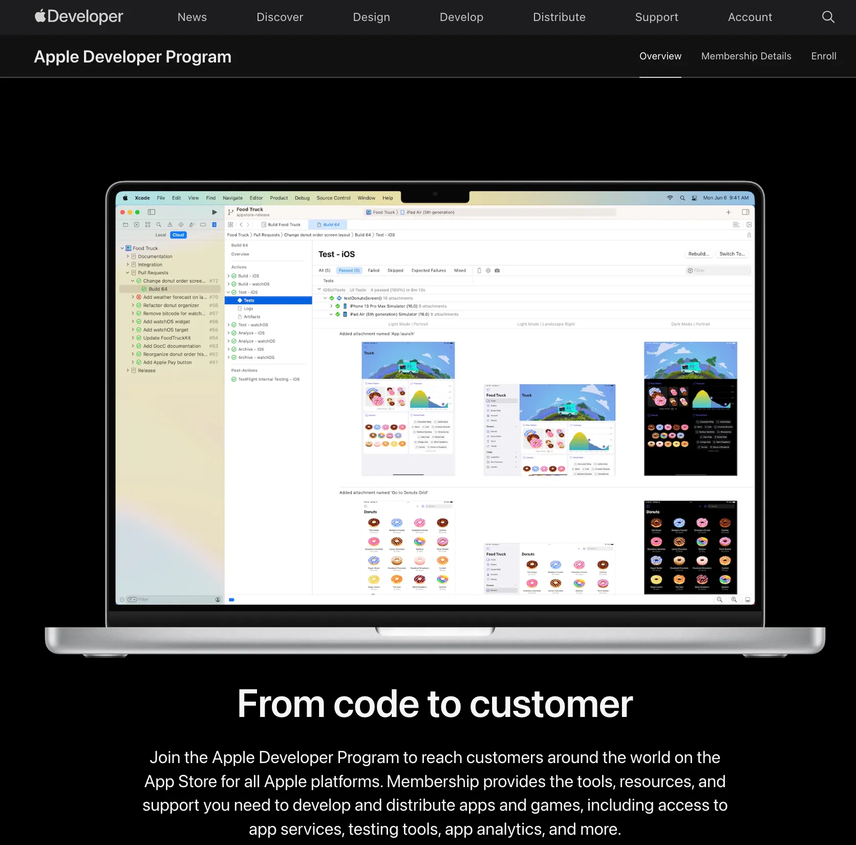 Починати потрібно не з Xcode і навіть не з App Store Connect, а з реєстрації Apple Developer Program.