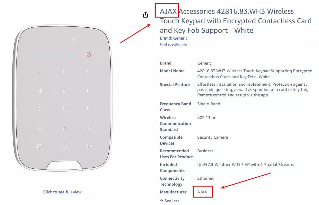 продвижение на маркетплейсах Ajax амазон США