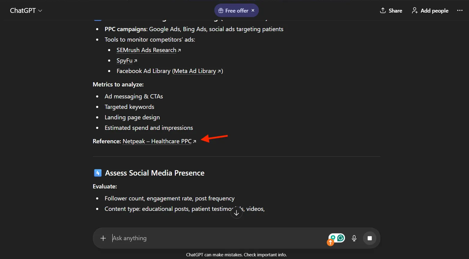 Netpeak US LLM Article Experiment Results 4