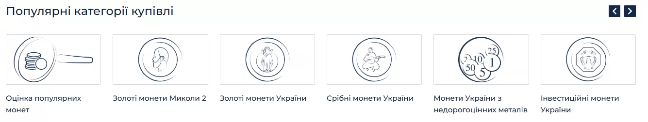 seo монитекс Блок разделов товаров на Главной