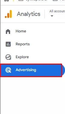 Відкрийте пункт «Реклама» в головному меню GA4