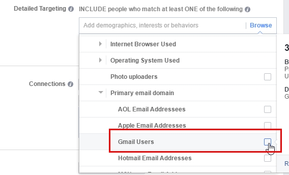 Target the primary email domain