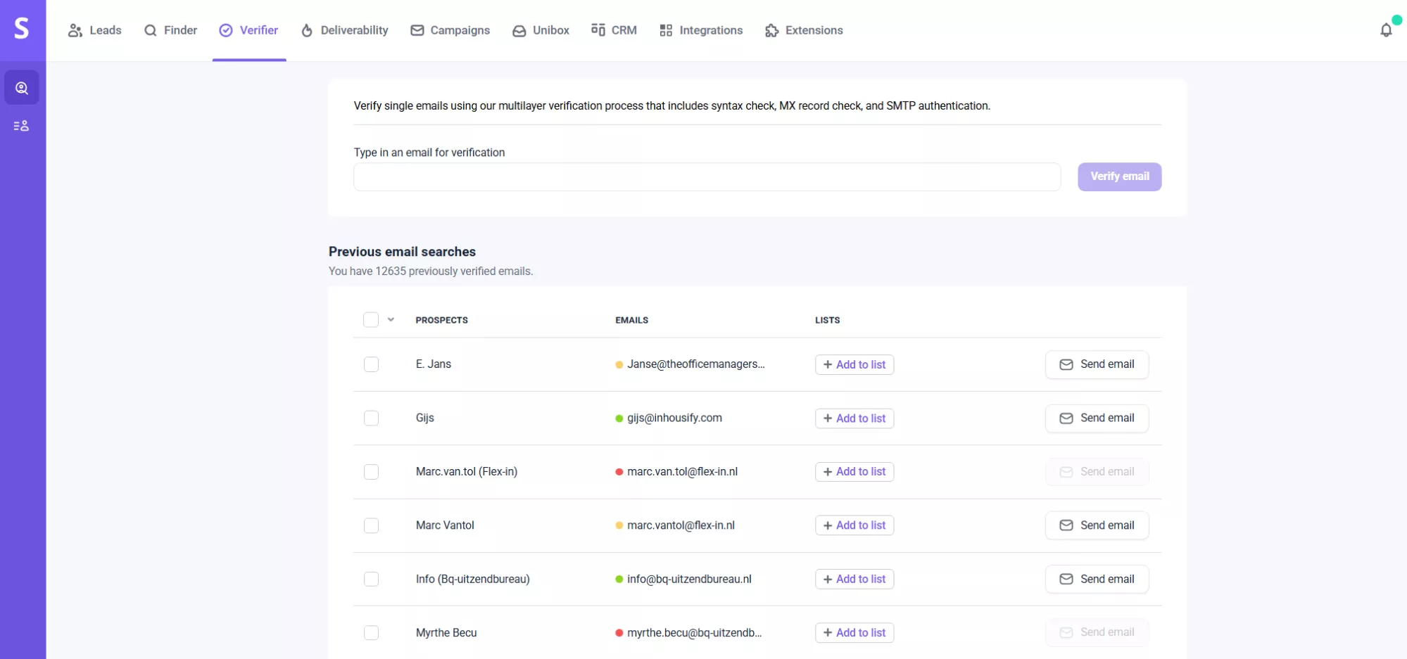 Snov.io — это многофункциональная платформа, включающая инструменты для сбора, проверки и автоматизации работы с email-адресами. 