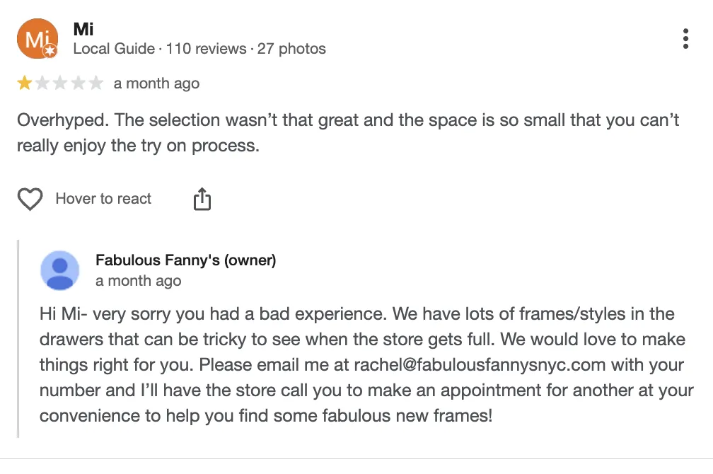 Standardize responses