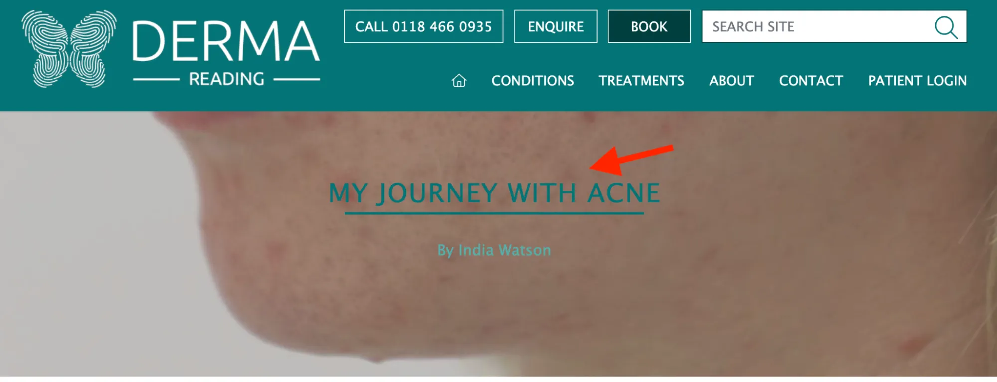 Patient testimonials example