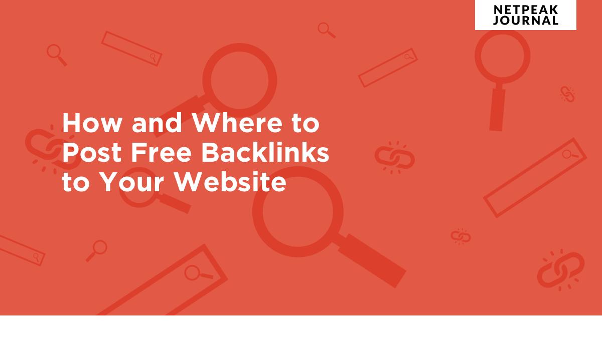 free backlinks for website