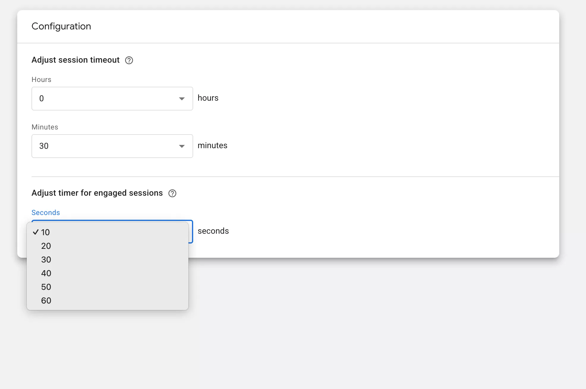 Налаштуйте таймер для сеансів із взаємодією