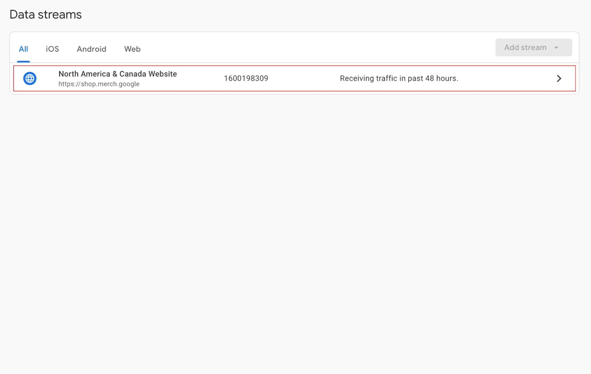 Оберіть необхідний потік даних