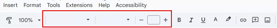 Виділіть весь текст комбінацією «Ctrl + A», і якщо хоч одне речення іншого формату, поле з назвою шрифту буде порожнім.