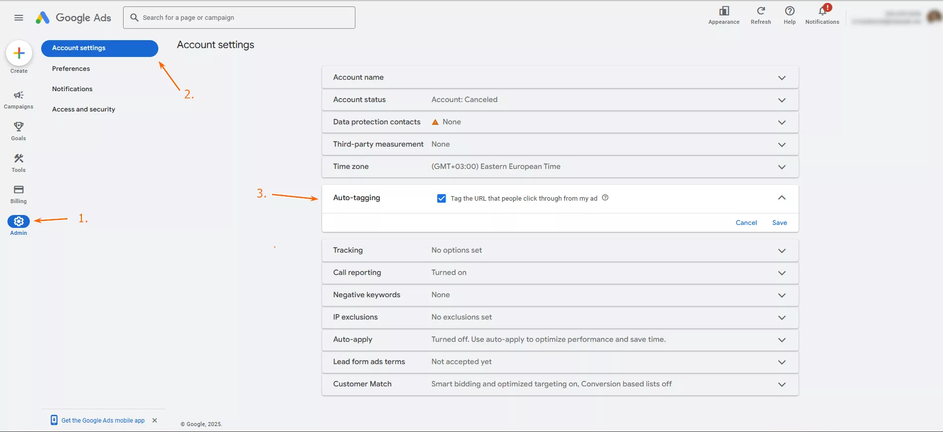 Відповідне налаштування знаходиться за шляхом Admin — Account settings — Auto-tagging.
