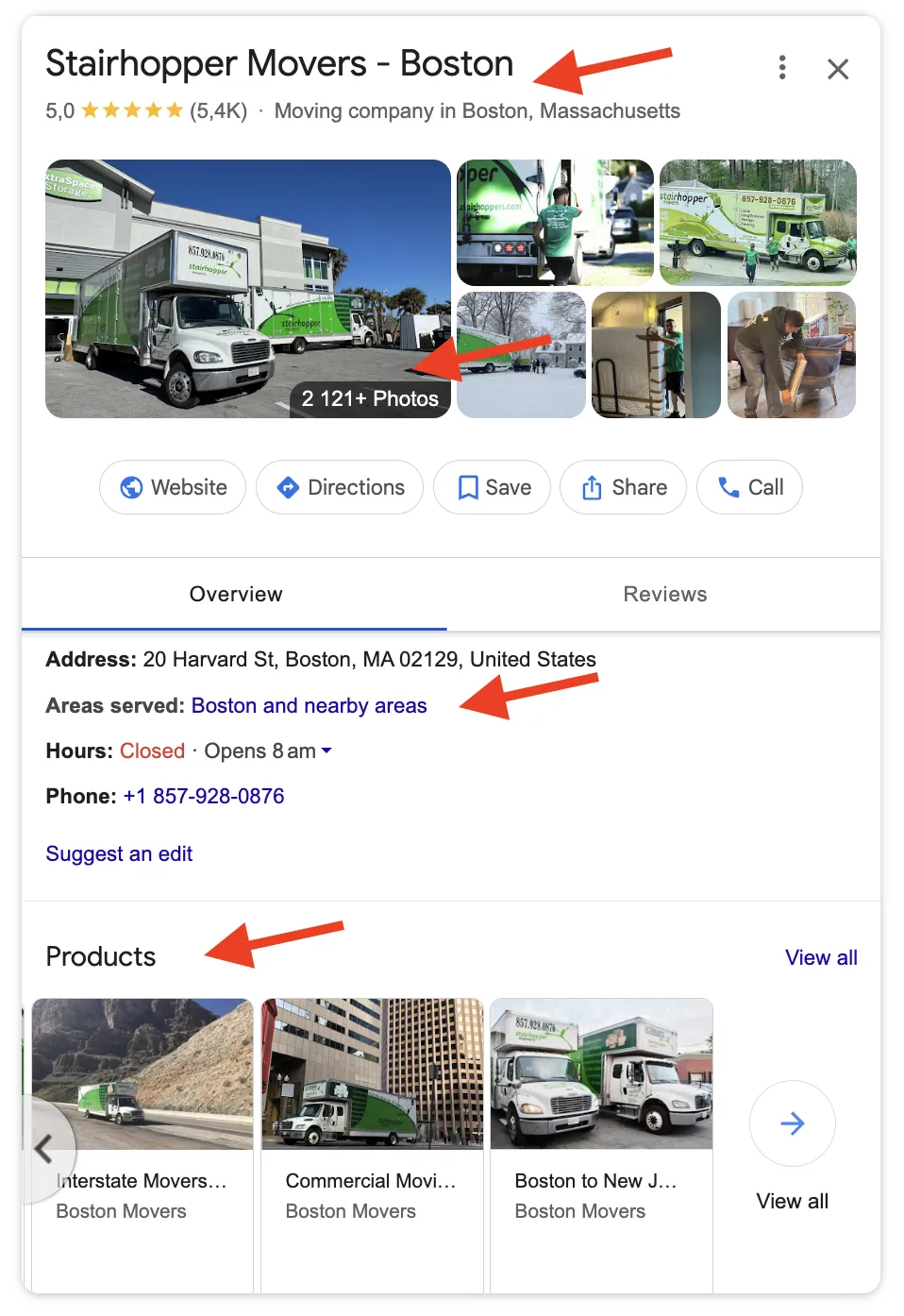 A Great Google Business Profile Example