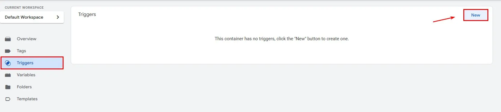 Перейдіть у меню Тригери