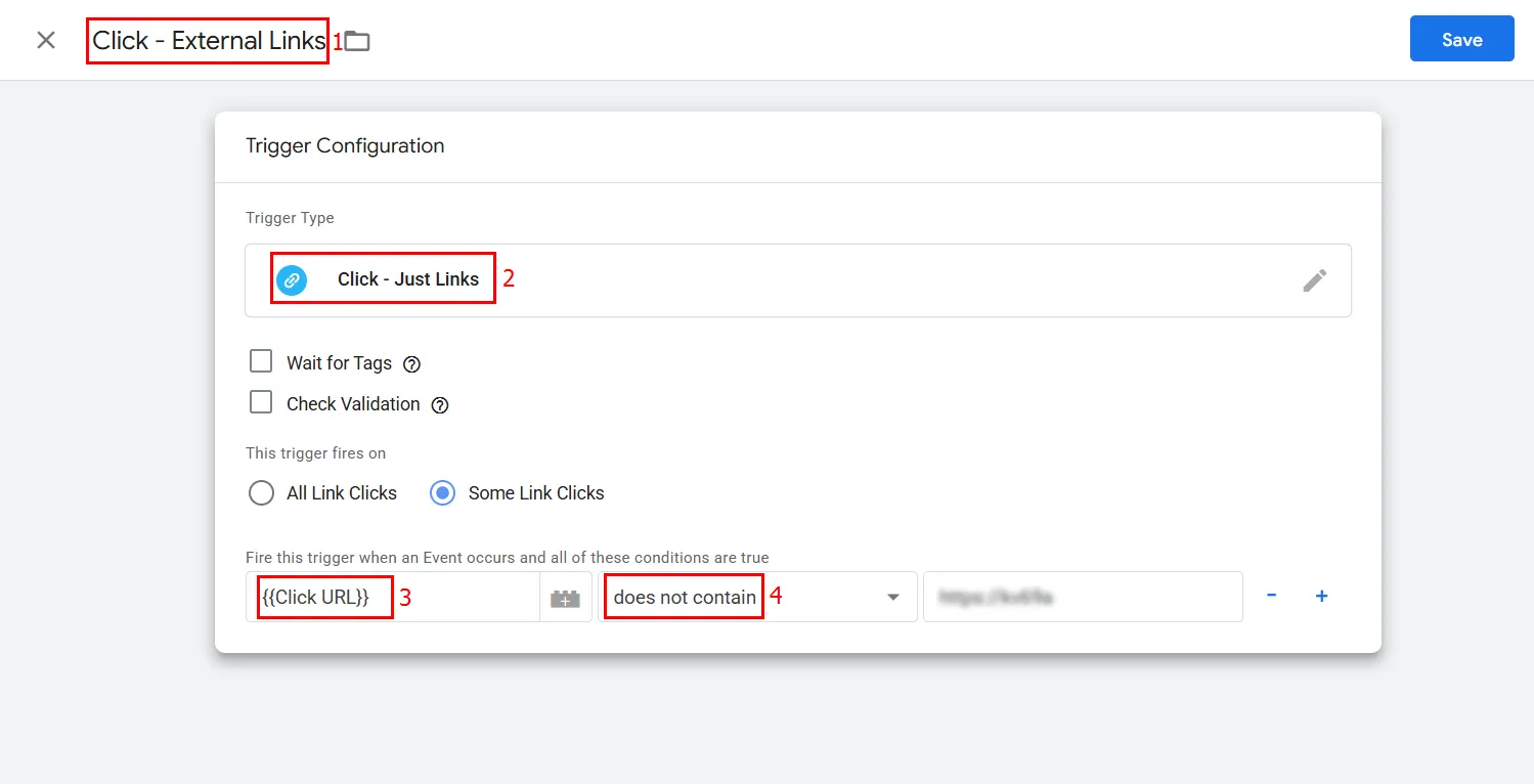Налаштування умови