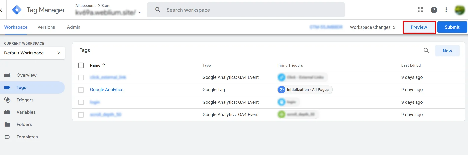 Запуск Preview