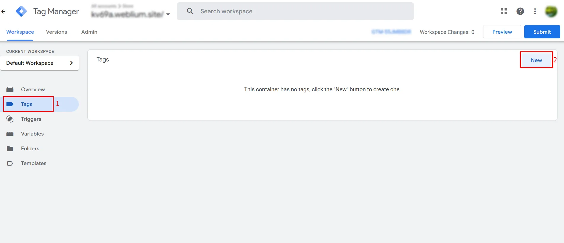 Створення нового тегу
