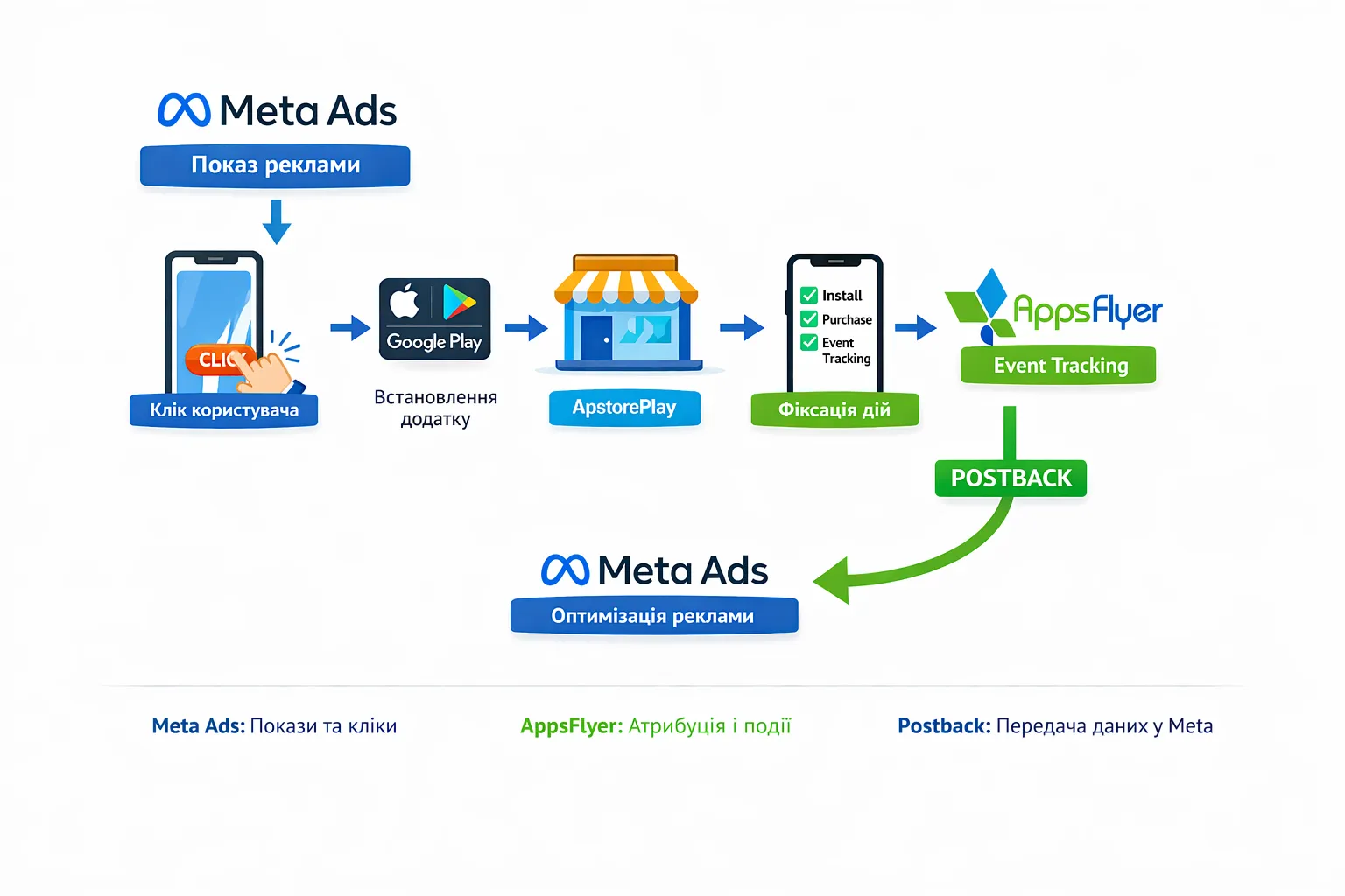 зв’язка Meta Ads + AppsFlyer