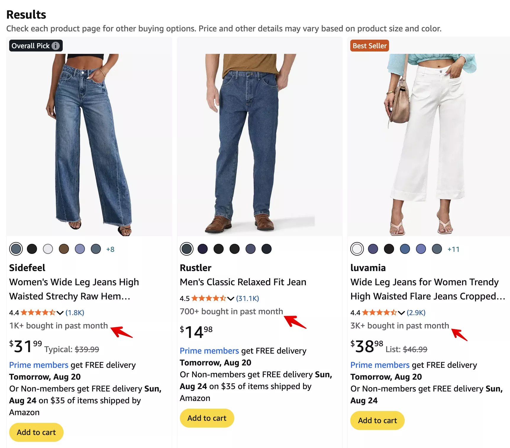  відгуки покупців і позначки Amazon у картці товару 