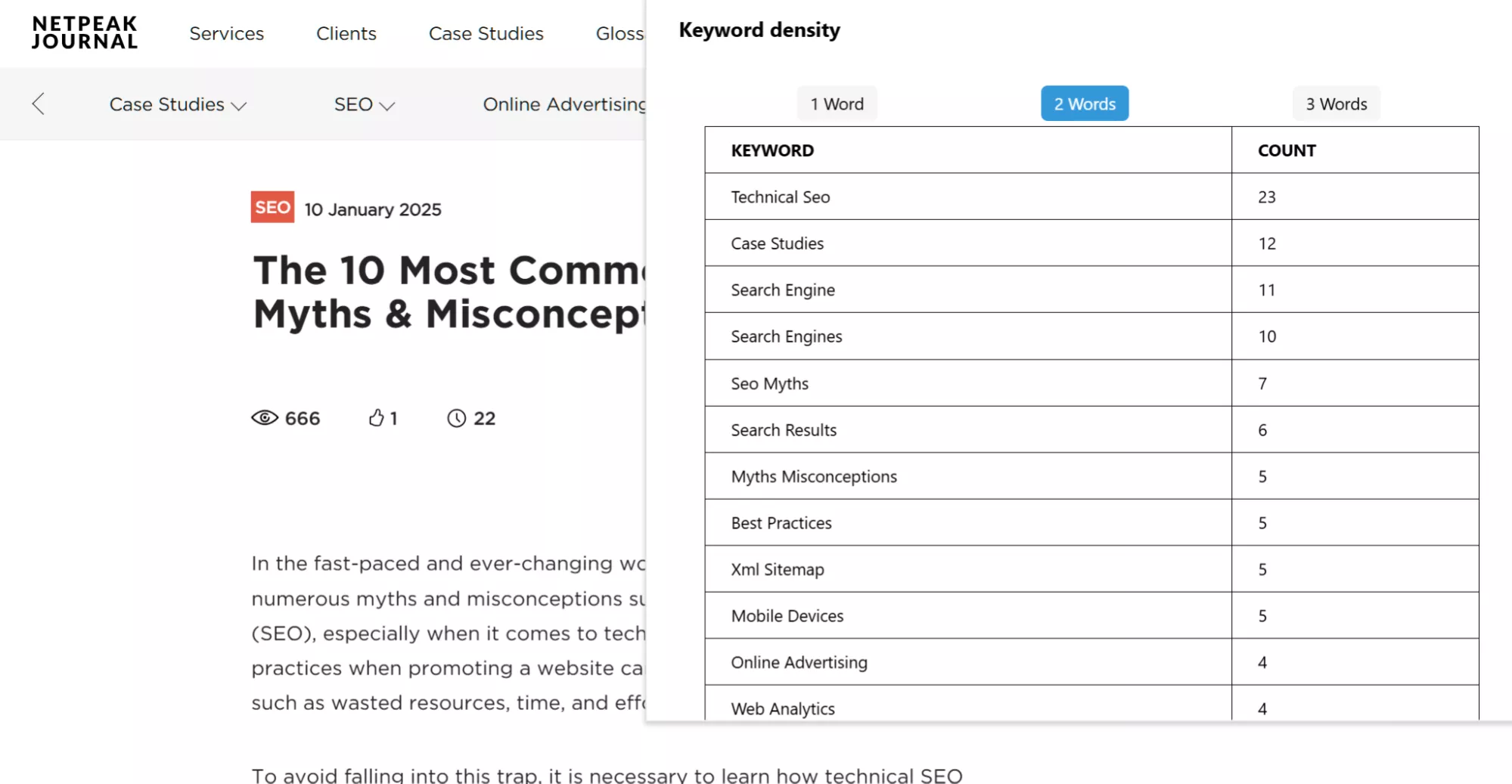 За допомогою Search Ranking & Keyword Tool ви знайдете ключі,  за якими ранжуються конкуренти,  та отримаєте інші SEO-показники.